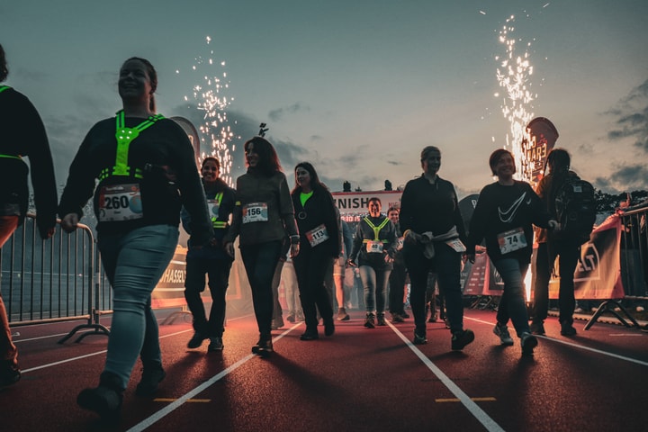 Begin van de Night Trail & Walk